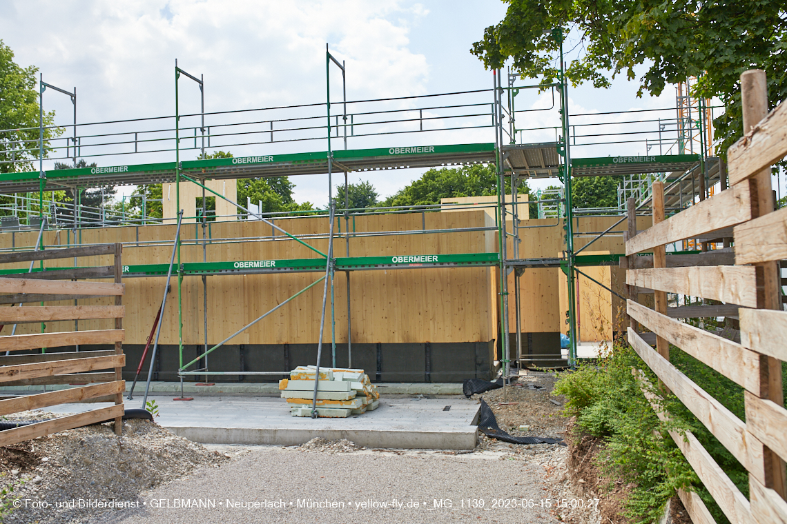 15.06.2023 - Neubau des Kindergartens und Hort für Kinder in der Quiddestraße in Neuperlach